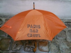 orange umbrella